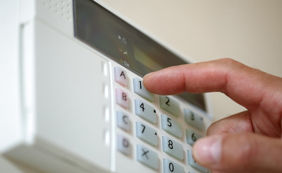 Outdated home security system in Tyler